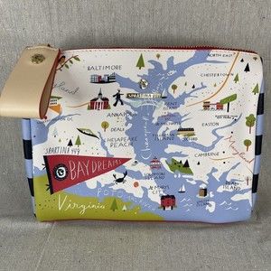 Spartina 449 New England Tote Bag 9" Makeup Bag Maryland Virginia New Jersey DE